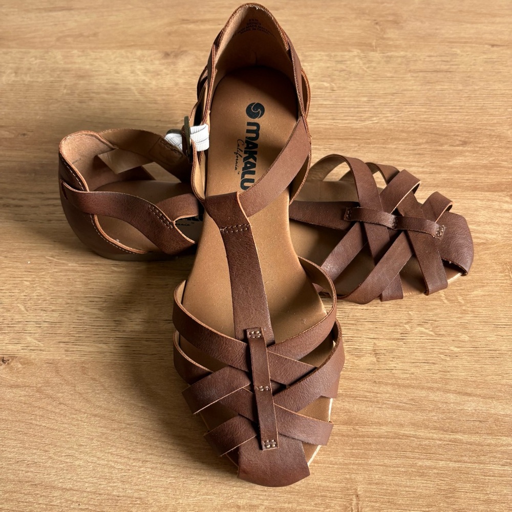 Brown Strappy Women's Sandals